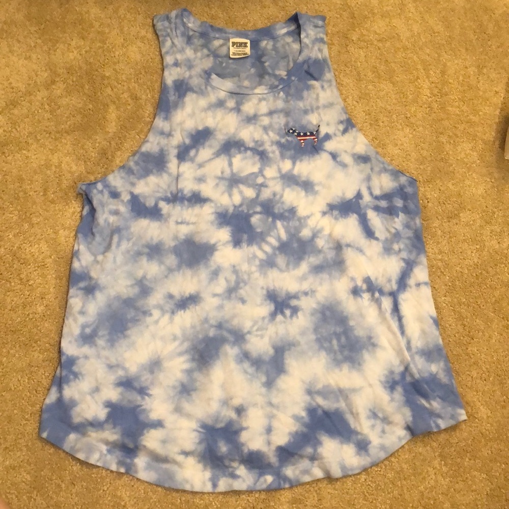 PINK Tie Dye Tank Top